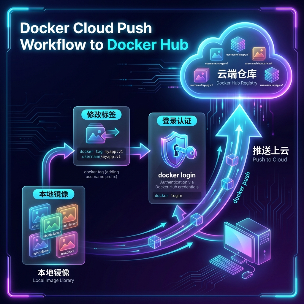 Docker 镜像上云流程图